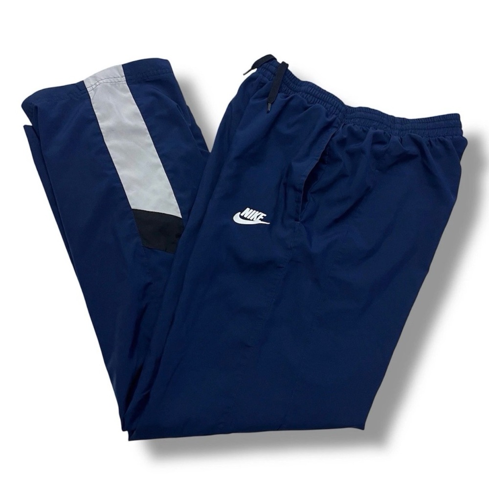 Nike Navy Paneled Track Pants